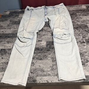 Men's Slim Straight Jeans - Light Blue